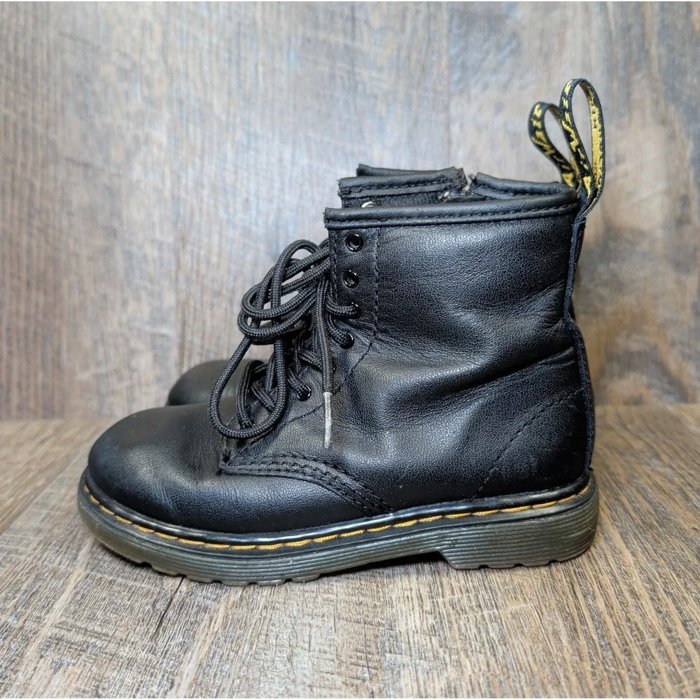 Dr Martens 1460 T Boot Black Toddler Size 10 Kids Girls Boys Size 10 Side Zip